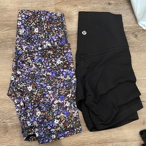 Lululemon align shorts (floral)